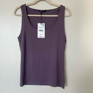 Zara NWT Wide Polyamide Tank Top Purple Large